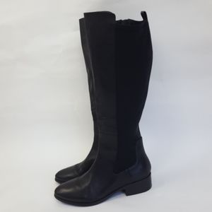 Donald J Pliner Nera-01 Black Leather Tall Boots